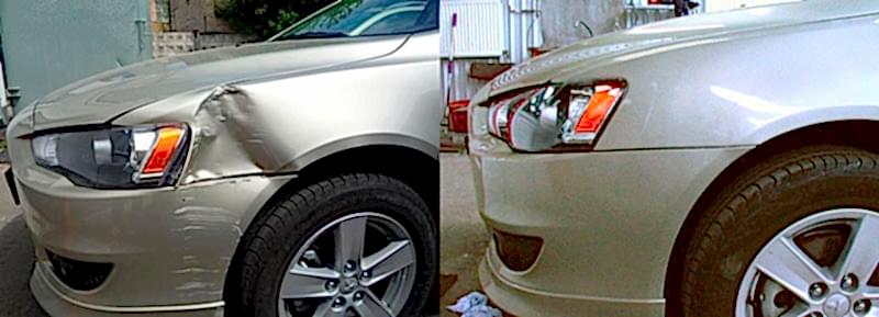 ремонт вмятины переднего крыла ремонт вмятины переднего крыла